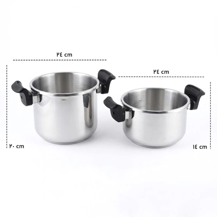 زودپز دوقلو یونیک اولترا مدل UA-3001 گنجایش 7 و 5 لیتر
